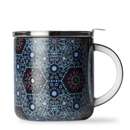 Moroccan Tealeidoscope Black Mug with Infuser