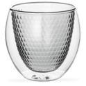 Honeycomb Double Wall Glass Short Grey image number 0