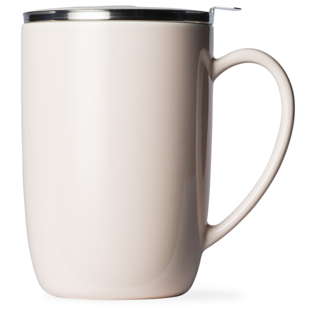 T2 Teaset Mug W/Infuser And Lid Pale Pink Tea Mugs with Infusers T2 UK