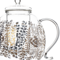 Blooming Flowers Glass Teapot image number 1