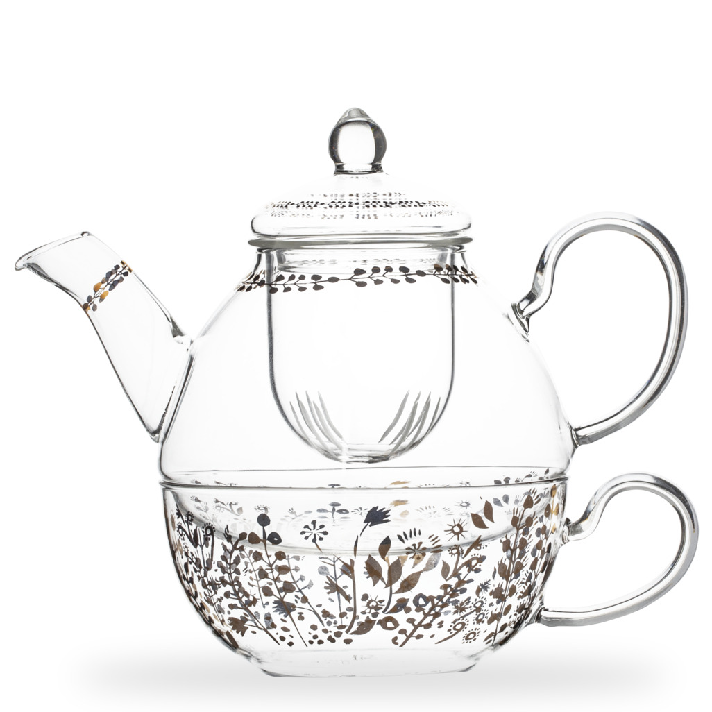 Blooming Flowers Glass Tea For One Tea for One Sets T2 NZ