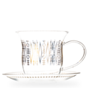 Geo Glass Cup and Saucer image number 0