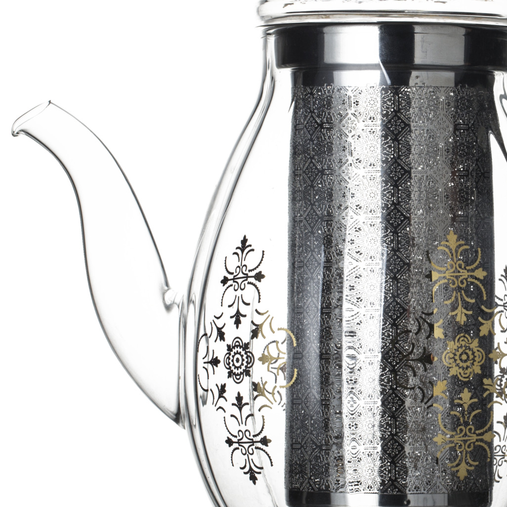 Starry Night Glass Teapot Large image number 1