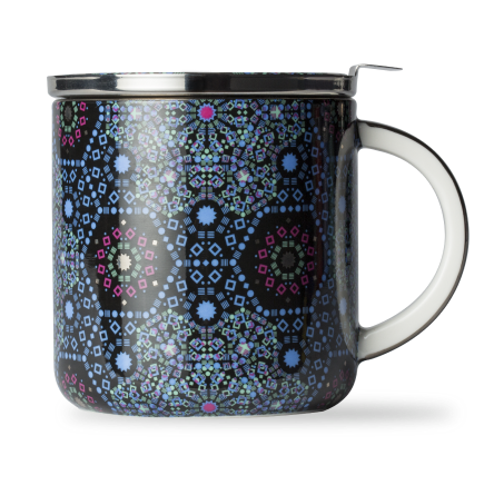 Moroccan Tealeidoscope Black Mug with Infuser