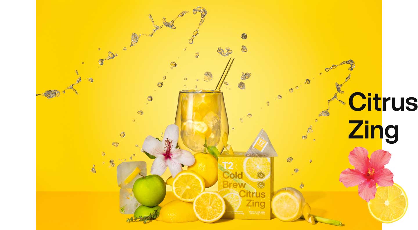 Citrus Zing in a box and brewed in a glass