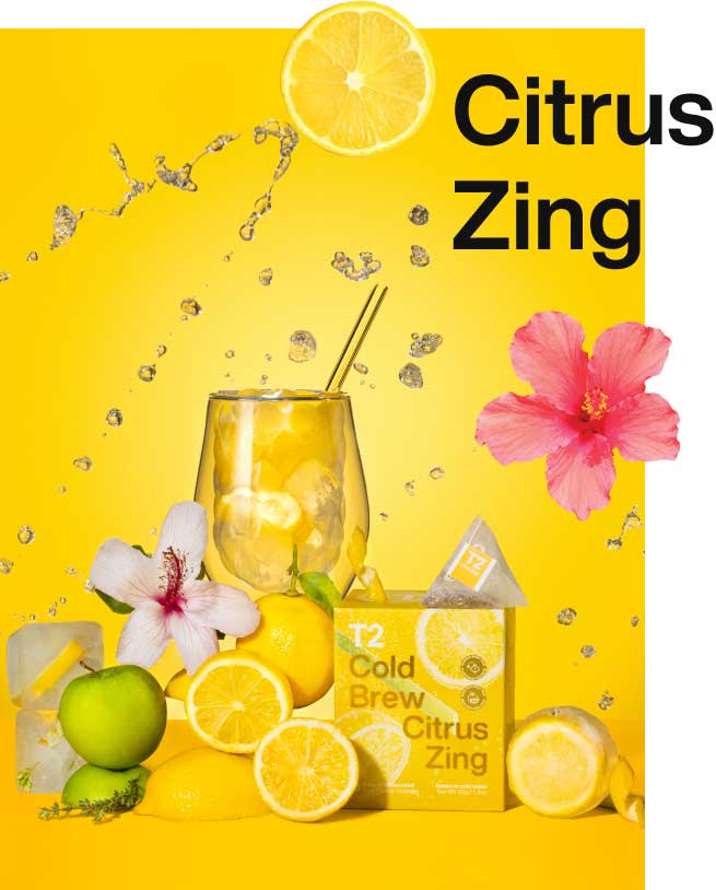 Citrus Zing in a box and brewed in a glass