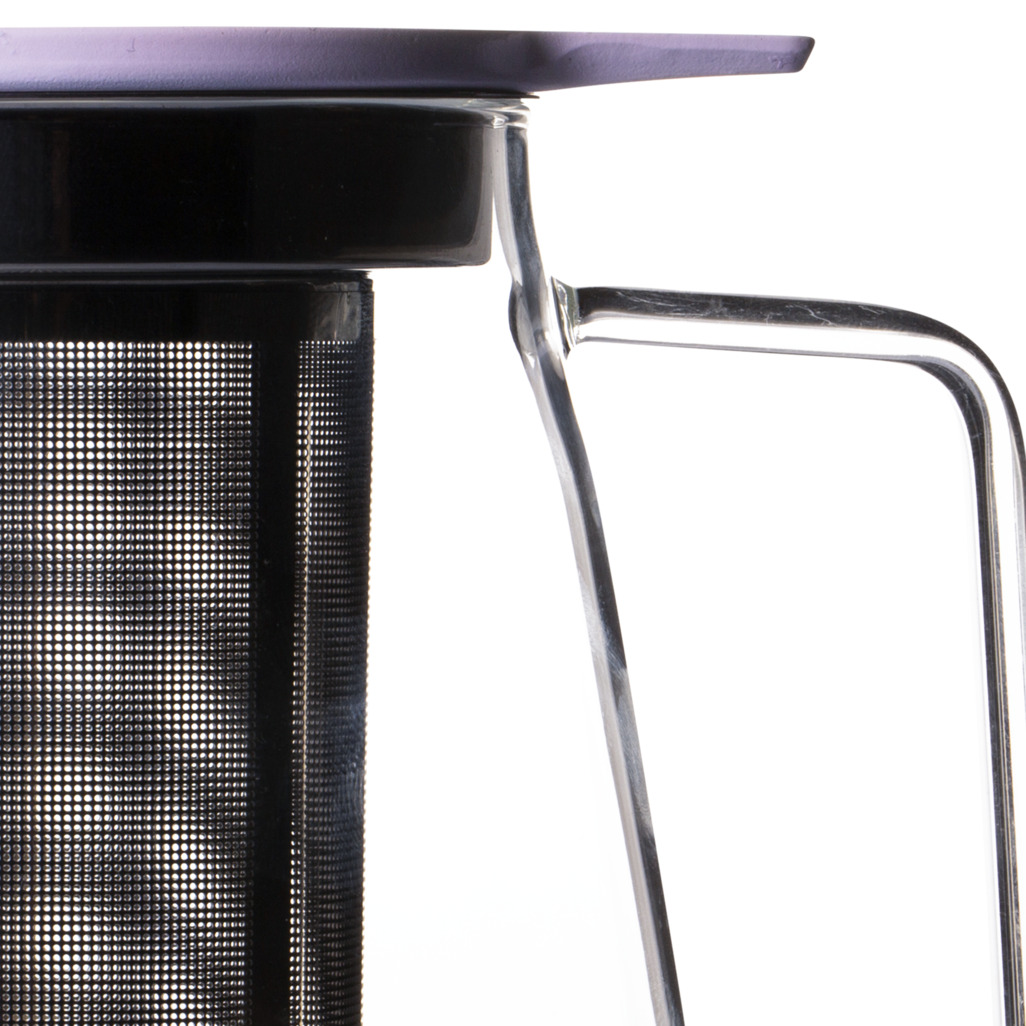 T2 Teaset Glass Tall Soft Pink Teapot image number 1