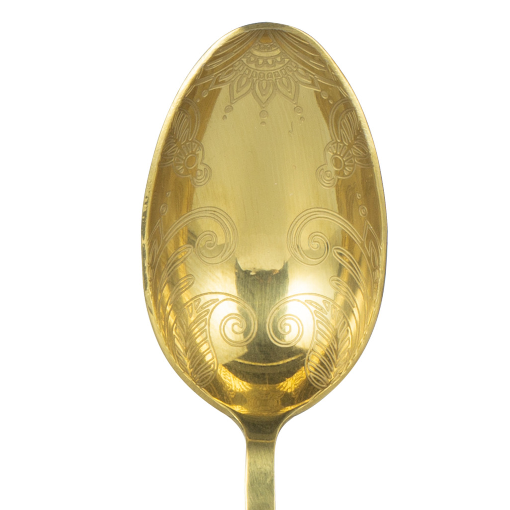 Patterned Teaspoon Gold image number 1