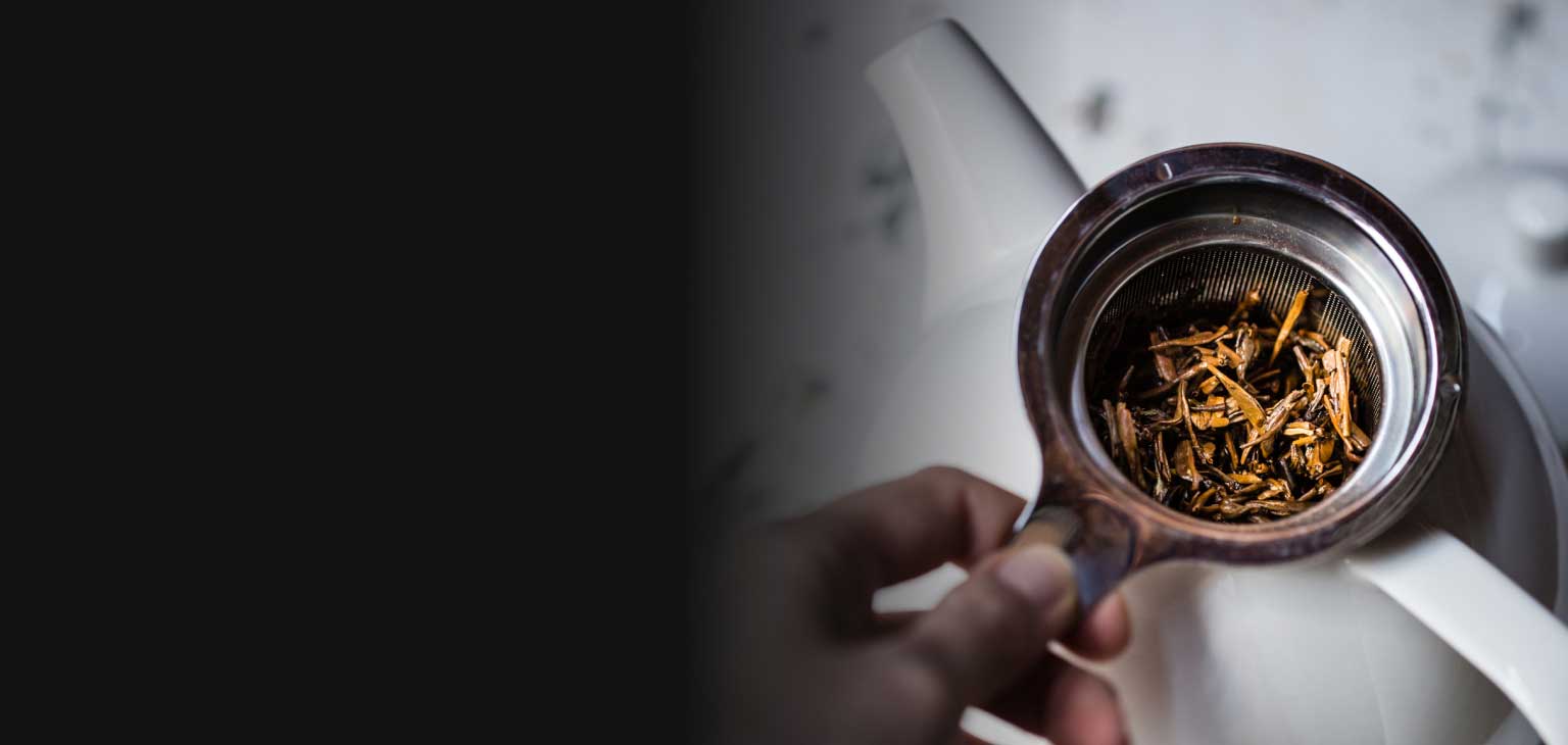 Tea brewing in teapot