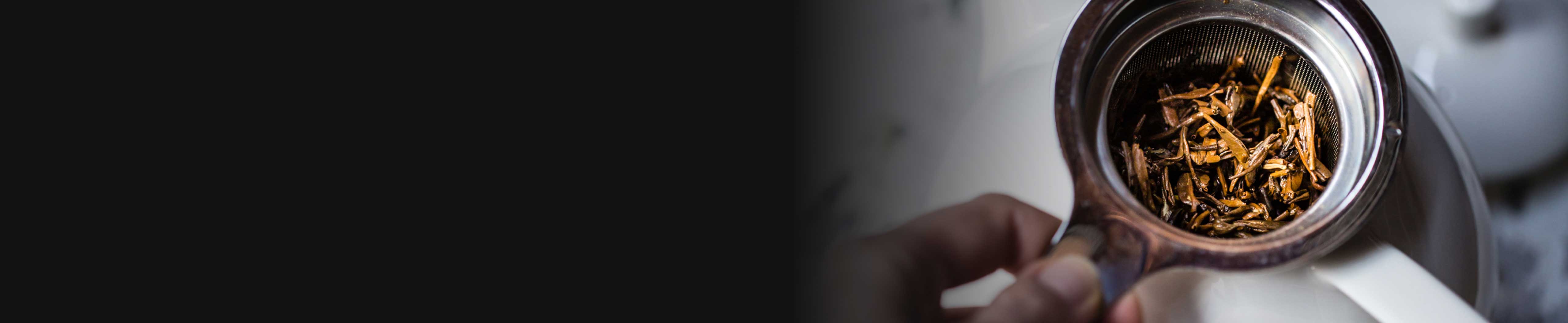 Tea brewing in teapot