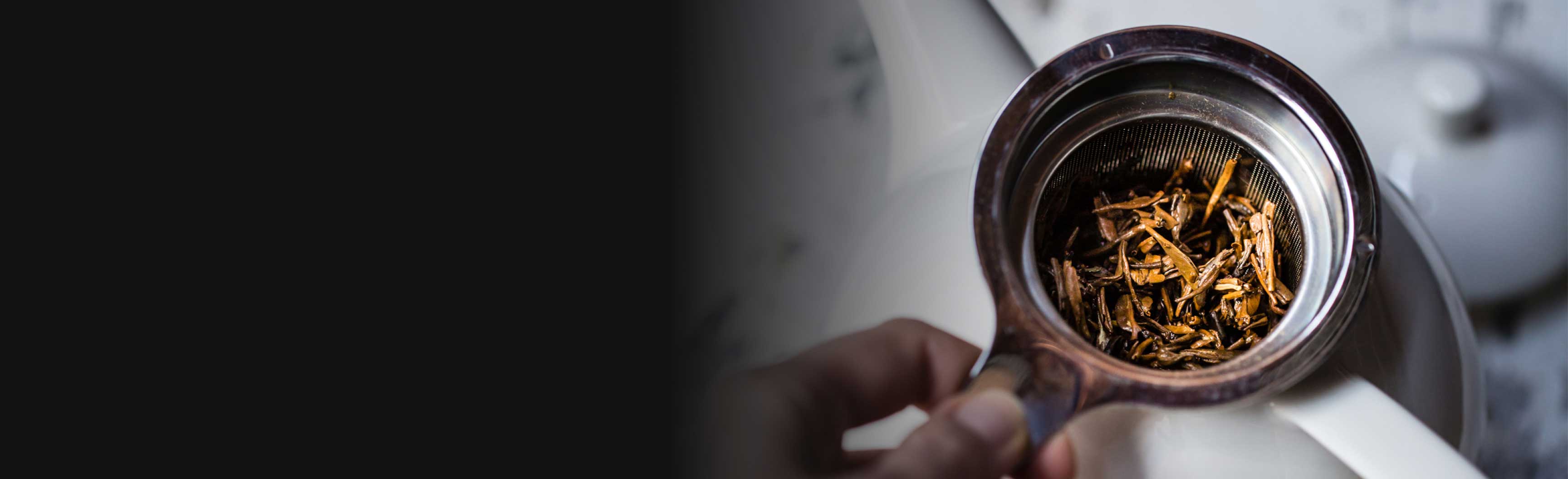 Tea brewing in teapot