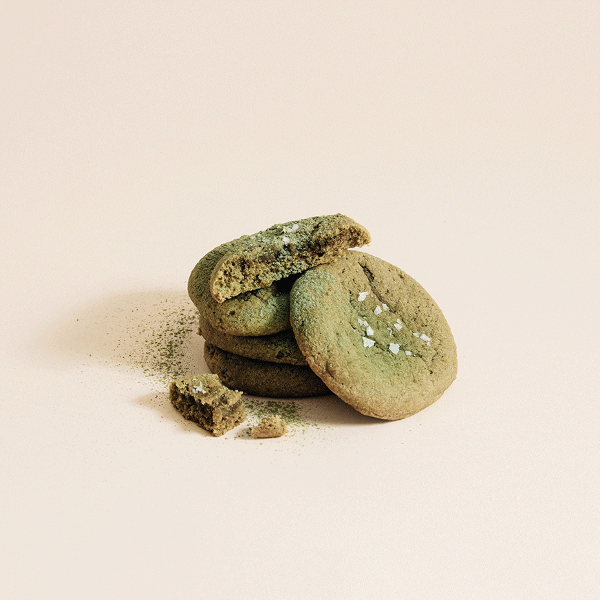 Brown sugar matcha cookie