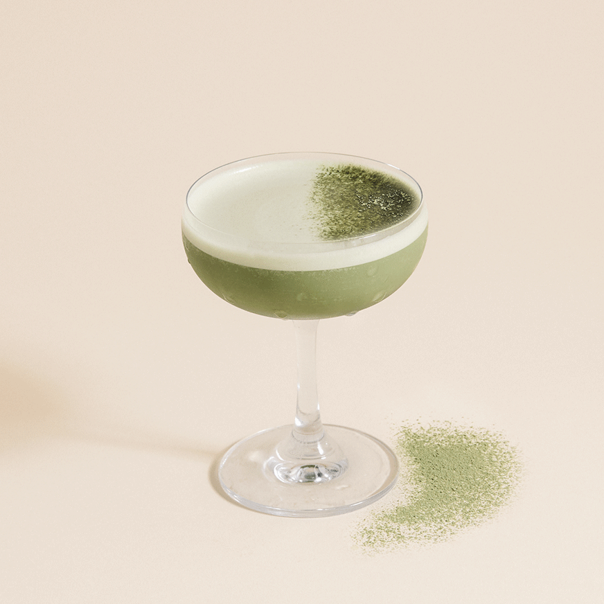 White Choc martini on top of white chocolate bars