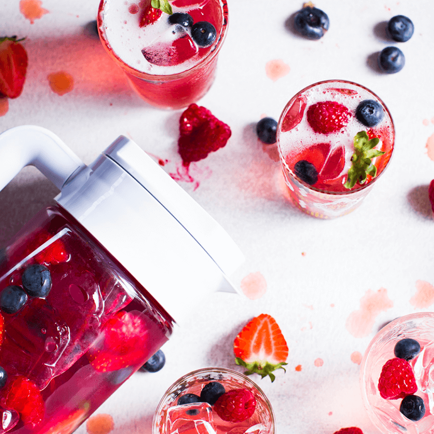 Strawberry and orange spritz with Jug a Lot