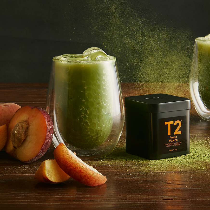 T2 Peach Matcha Powder