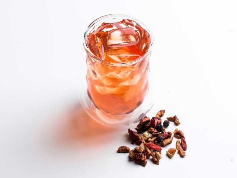 A cup of T2 Fruitalicious Tea