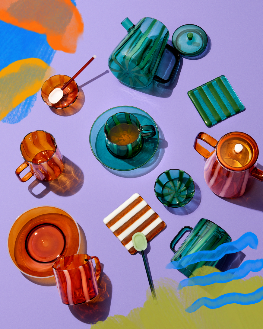 T2 mimi glass teaware