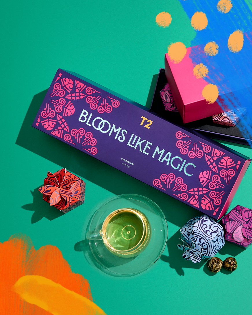 T2 blooms like magic tea