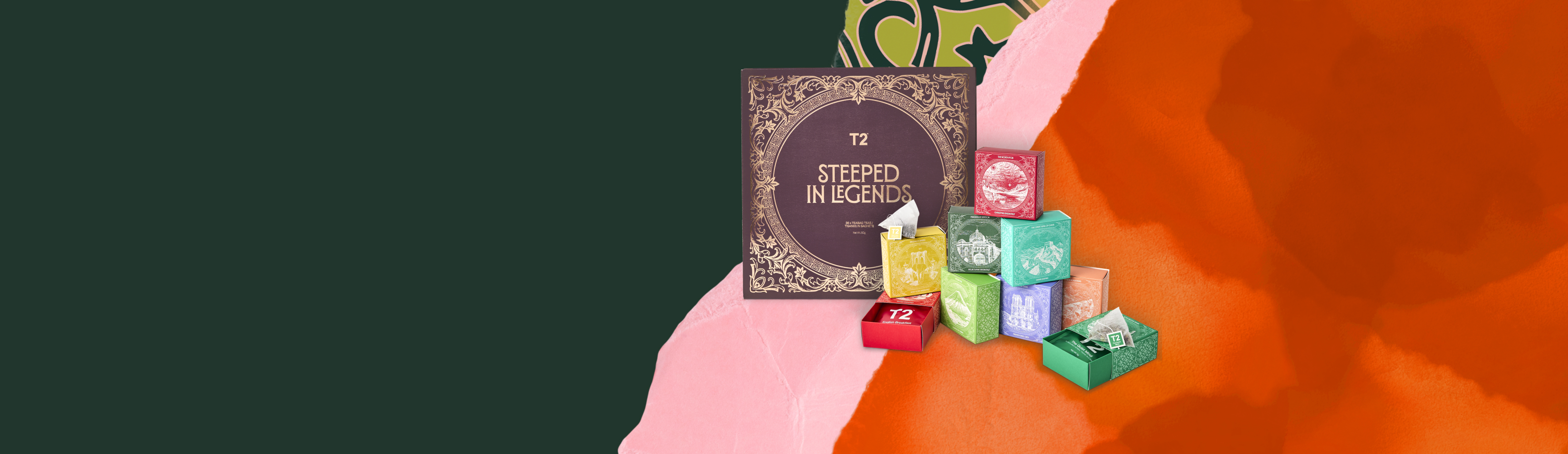 FREE Steeped in Legends gift pack when you spend $100.*.*