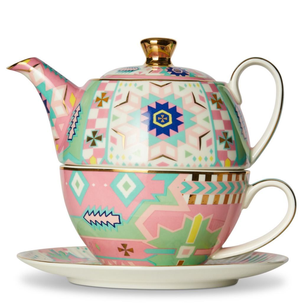 Totally Triangles Tea For One Aqua Tea for One Sets T2 NZ