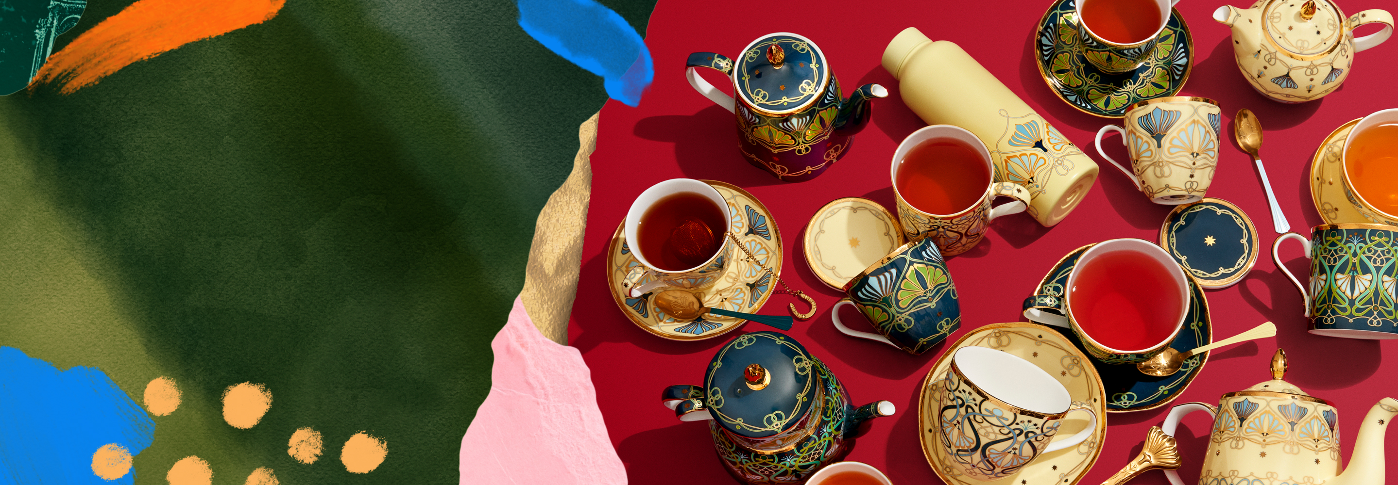 T2 teawares on a table