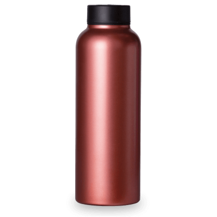 Rose gold steel flask