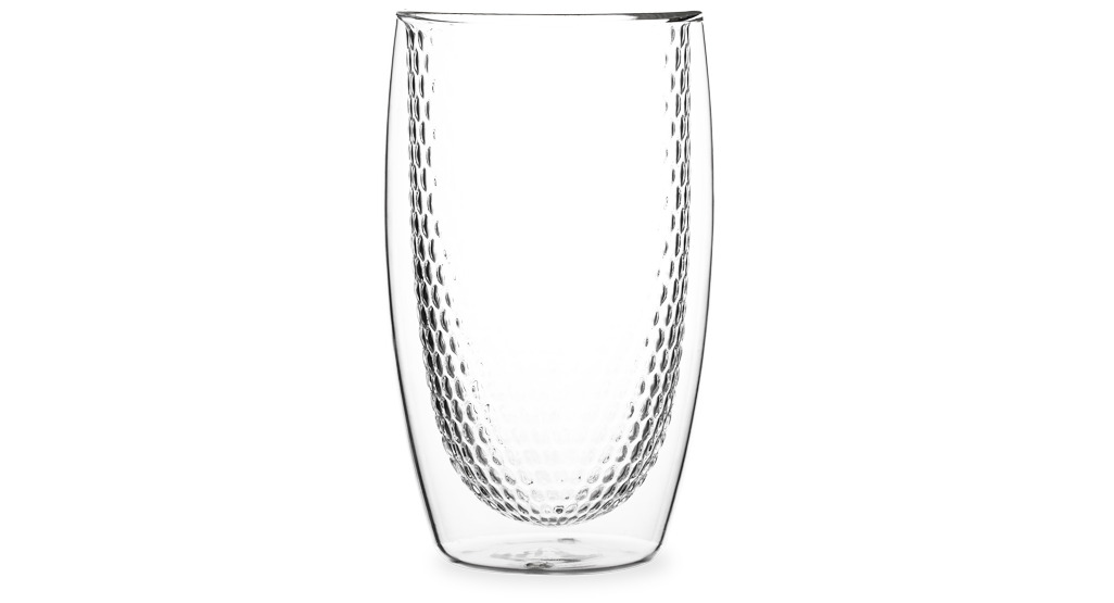 Honeycomb Double Wall Glass Tall Clear image number 0