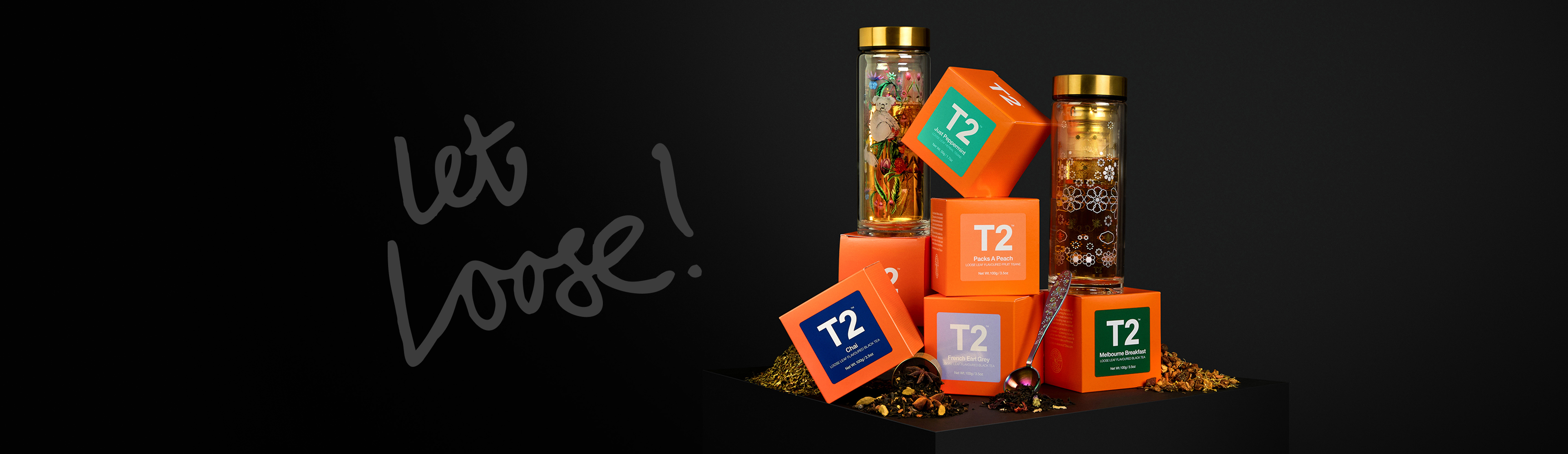 loose leaf tea and tea flask.