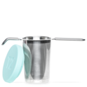 Basket Infuser With Silicone Lid Aqua image number 1