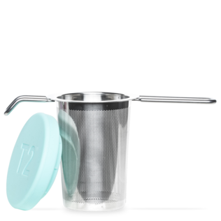 Basket Infuser With Silicone Lid Aqua