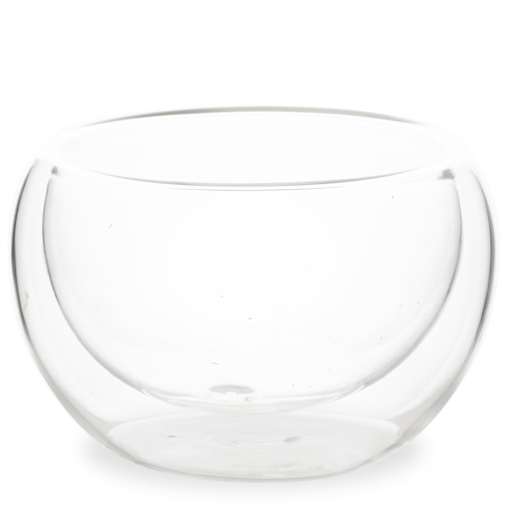 Double Wall Glass Matcha Bowl Clear Tea Accessories T2