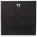T2 Teaset Hugo Black Cup and Saucer 4 Pack image number 2