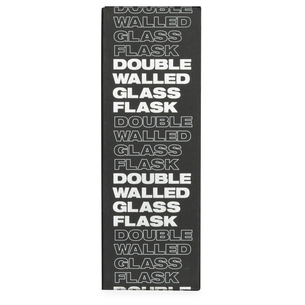 T2 Double Walled Glass Silver Flask image number 4