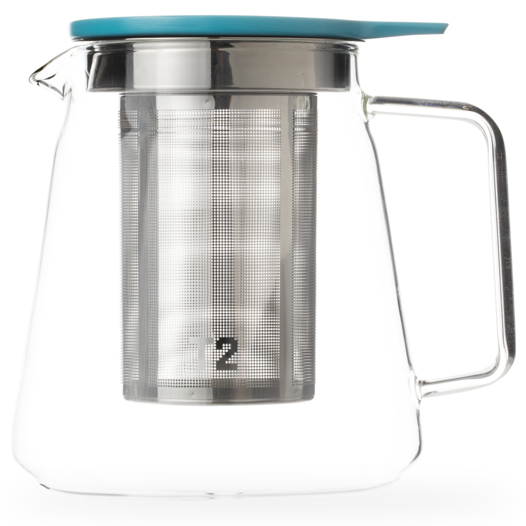 T2 Teaset Glass Tall Teapot Bermuda Green Teapots T2