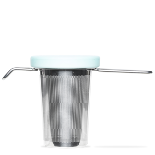 Basket Infuser With Silicone Lid Aqua