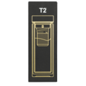 T2 Double Walled Glass Gold Flask image number 3