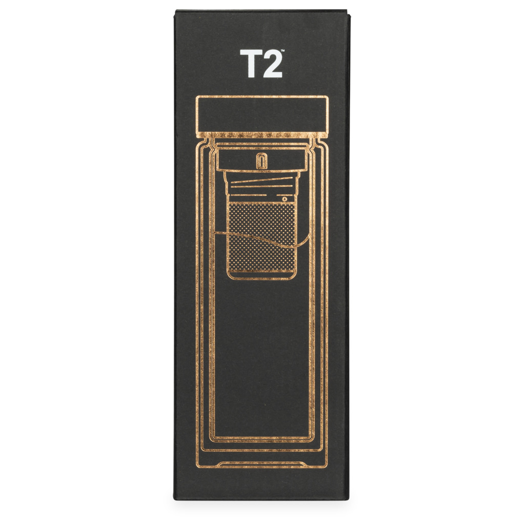 T2 Double Walled Glass Rose Gold Flask image number 3
