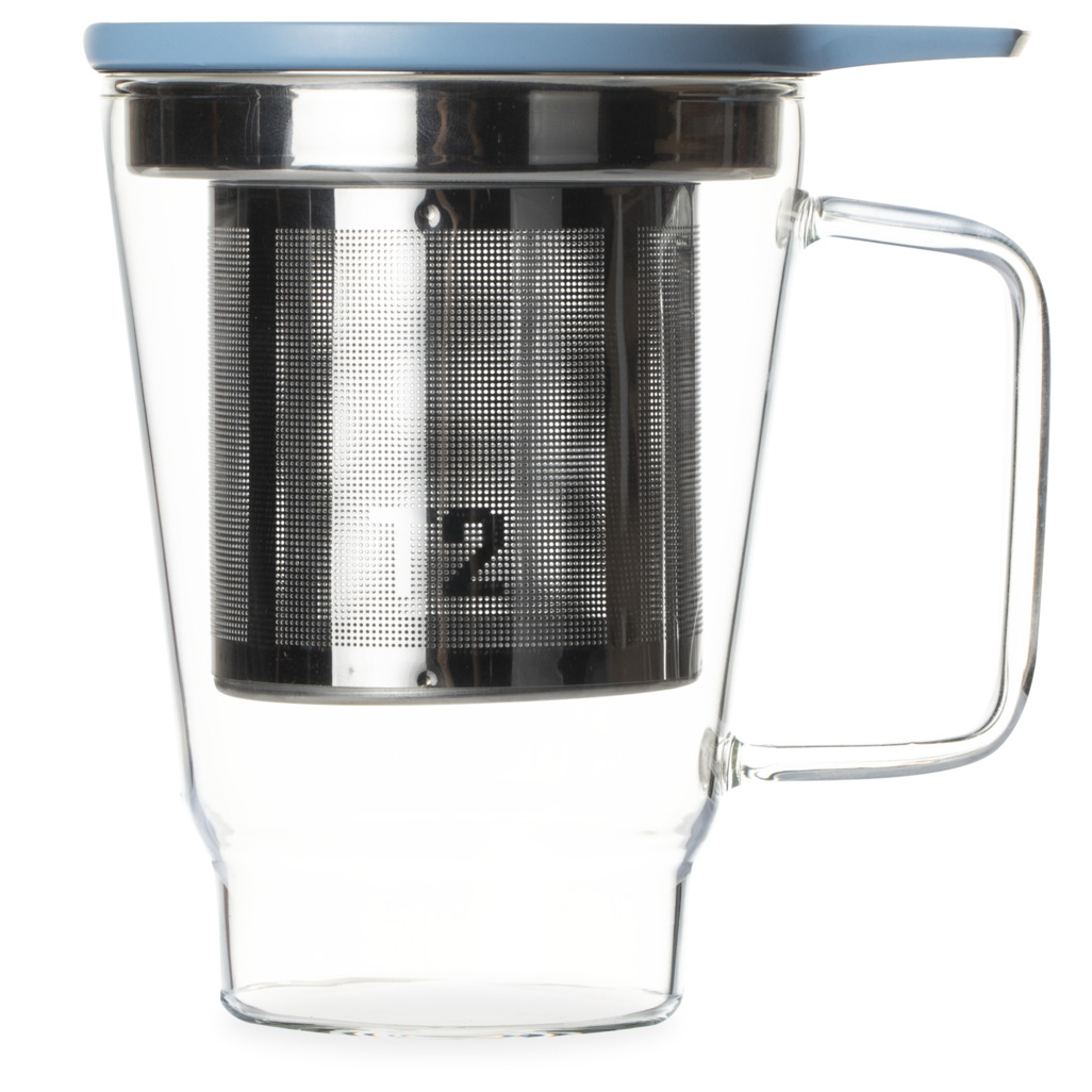 T2 Teaset Glass Sky Blue Teamug Tea Mugs with Infusers T2 Singapore