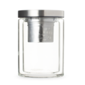T2 Double Walled Glass Silver Flask image number 2
