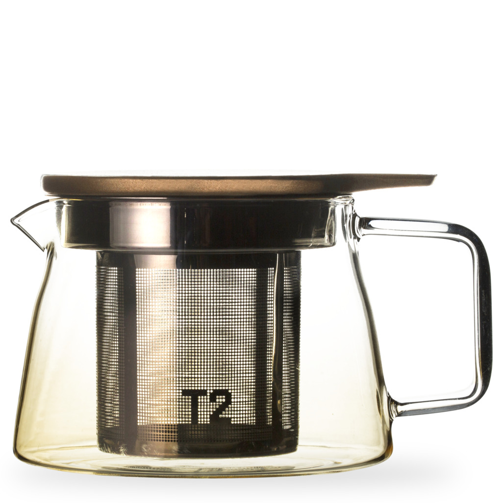 T2 Teaset Glass Coloured Small Teapot Ombre Amber Teapots T2