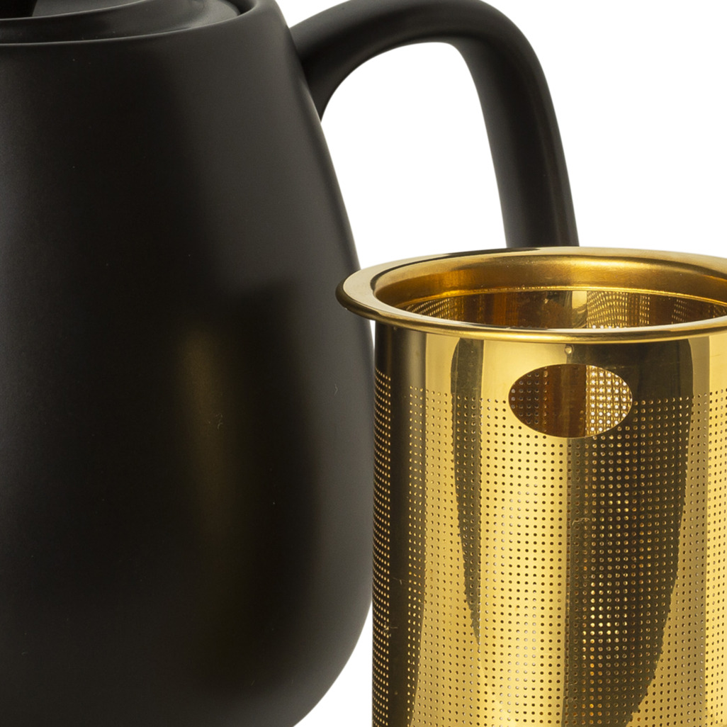 T2 Teaset Hugo Black Teapot Small image number 2